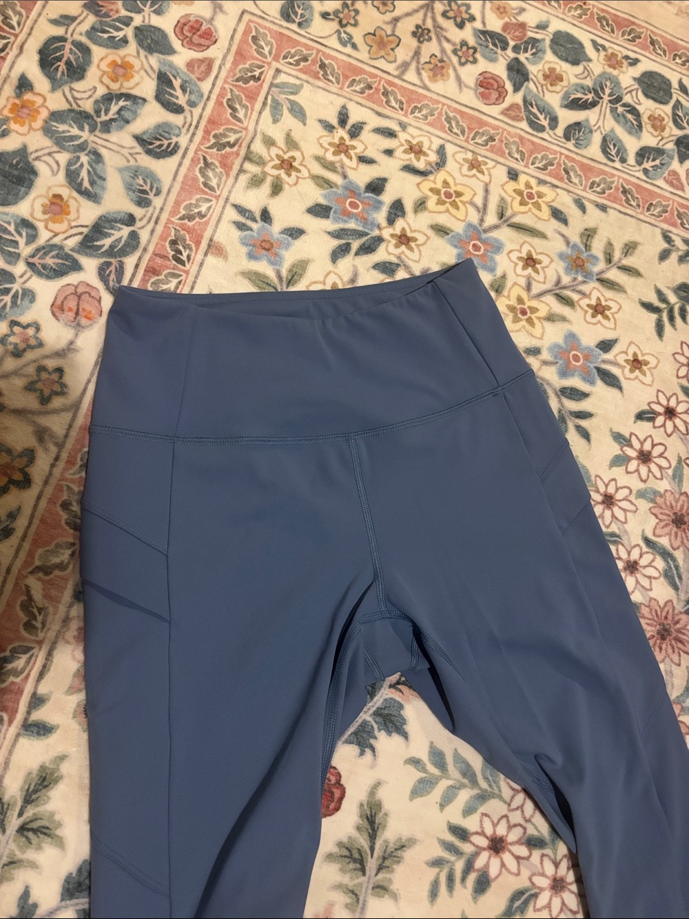 High-Waist Performance Leggings in Slate Blue